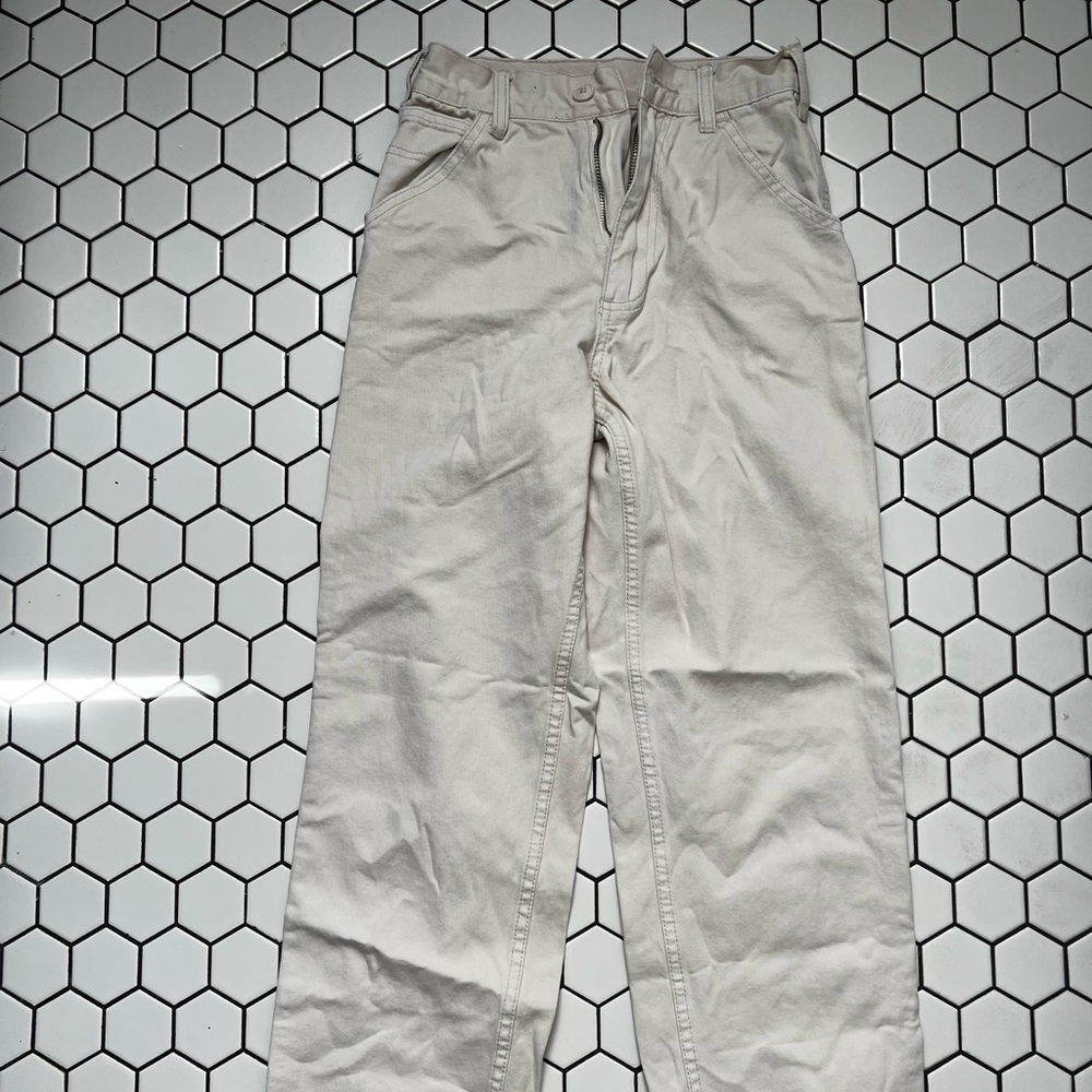 cream brandy melville cargo pants size small